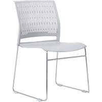 Activ™ Series Stacking Chairs, Polypropylene, 32-3/8" High, 250 lbs. Capacity, Grey OQ955 | King Materials Handling