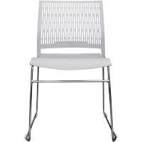 Activ™ Series Stacking Chairs, Polypropylene, 32-3/8" High, 275 lbs. Capacity, Grey OQ955 | King Materials Handling