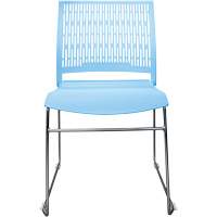 Activ™ Series Stacking Chairs, Polypropylene, 32-3/8" High, 250 lbs. Capacity, Blue OQ956 | King Materials Handling