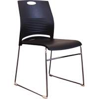 Activ™ Series Stacking Chairs, Plastic, 23" High, 250 lbs. Capacity, Black OQ958 | King Materials Handling