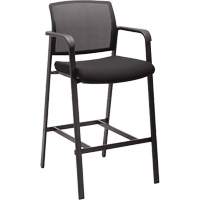 Activ™ Series Barstool Chair, Stationary, Fixed, 58-1/2", Mesh Seat, Black OQ960 | King Materials Handling