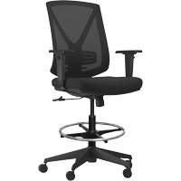 Activ™ Series Synchro-Tilt Adjustable Chair, Fabric/Mesh, Black, 275 lbs. Capacity OQ961 | King Materials Handling