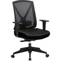 Activ™ Series Premium Synchro-Tilt Adjustable Chair, Fabric/Mesh, Black, 275 lbs. Capacity OQ962 | King Materials Handling