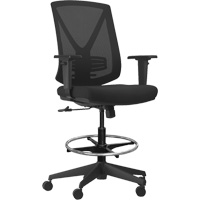 Activ™ Series Premium Synchro-Tilt Adjustable Chair, Fabric/Mesh, Black, 250 lbs. Capacity OQ962 | King Materials Handling