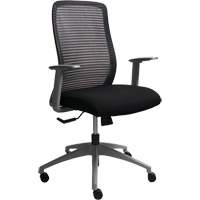 Era™ Series Adjustable Office Chair, Fabric/Mesh, Black, 250 lbs. Capacity OQ965 | King Materials Handling