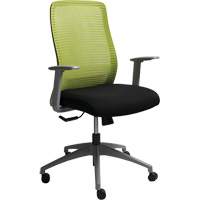Era™ Series Adjustable Office Chair, Fabric/Mesh, Green, 275 lbs. Capacity OQ966 | King Materials Handling