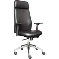 Activ™ Series High Back Executive Chair, Polyurethane/Vinyl, Black, 250 lbs. Capacity OQ971 | King Materials Handling