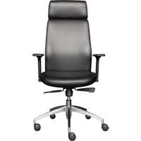 Activ™ Series High Back Executive Chair, Polyurethane/Vinyl, Black, 275 lbs. Capacity OQ971 | King Materials Handling