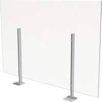Surface Mount Sneeze Guard, 36" W x 36" H OR022 | King Materials Handling