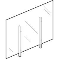 Sneeze Guard, 48" W x 36" H OR027 | King Materials Handling