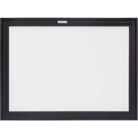 Black MDF Frame Whiteboard, Dry-Erase/Magnetic, 24" W x 18" H OR130 | King Materials Handling