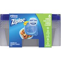 Ziploc<sup>®</sup> Mini Square Food Container, Plastic, 118 ml Capacity, Clear OR135 | King Materials Handling