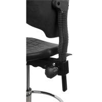 Heavy-Duty Ergonomic Stool, Mobile, Adjustable, 39" - 48", Polyurethane Seat, Black OR330 | King Materials Handling