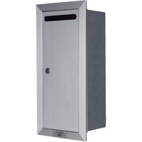 Recessed Collection Box, Wall -Mounted, 16-3/16" x 6-3/8", Aluminum OR343 | King Materials Handling