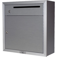 Collection Box, Surface -Mounted, 12-3/4" x 16-3/8", 2 Doors, Aluminum OR348 | King Materials Handling