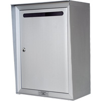 Collection Box, Wall -Mounted, 16-3/16" x 6-3/8", Aluminum OR349 | King Materials Handling