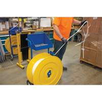 Strapping Dispenser, Polyester/Steel/Polypropylene Straps, 16"/8" Core Dia., 3"/8"/6" Roll Width PE555 | King Materials Handling