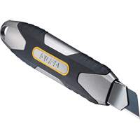 Knife with Auto-Lock, 18 mm, Carbon Steel, Heavy-Duty, Aluminum Handle PG170 | King Materials Handling