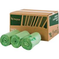 Certified Compostable Bags, Regular, 48" L x 42" W, Clear PG570 | King Materials Handling
