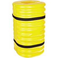 Column Protector, 10" x 10"/10" x 10 " Inside Opening, 24" L x 24" W x 42" H, Yellow RN037 | King Materials Handling