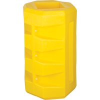 Column Protectors, 6-1/4" x 6-1/4" Inside Opening, 23-1/2" L x 23-1/2" W x 39-1/2" H, Yellow RN047 | King Materials Handling