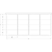 Cabinet d'entreposage à tiroirs intégré Interlok RN761 | King Materials Handling