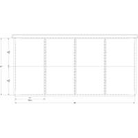 Cabinet d'entreposage à tiroirs intégré Interlok RN760 | King Materials Handling