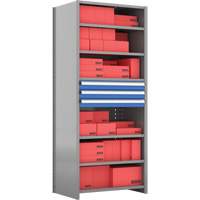Cabinet d'entreposage à tiroirs intégré Interlok RN758 | King Materials Handling