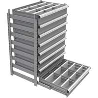 Cabinet d'entreposage à tiroirs intégré Interlok RN754 | King Materials Handling