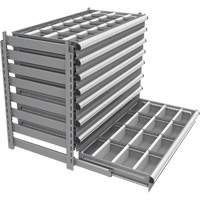 Cabinet d'entreposage à tiroirs intégré Interlok RN758 | King Materials Handling
