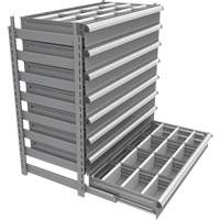 Cabinet d'entreposage à tiroirs intégré Interlok RN761 | King Materials Handling