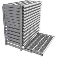 Cabinet d'entreposage à tiroirs intégré Interlok RN763 | King Materials Handling