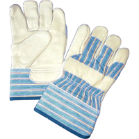 Lined Gloves, One Size, Grain Cowhide Palm, Cotton Fleece Inner Lining SA621 | King Materials Handling