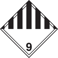 Miscellaneous Danger TDG Shipping Labels, 4" L x 4" W, Black on White SAG885 | King Materials Handling