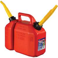 Combo Jerry Can Gasoline/Oil, 2.17 US Gal/8.25 L, Red, CSA Approved/ULC SAK857 | King Materials Handling