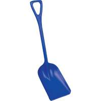 Safety Shovels - Hygienic Shovels (One-Piece), 10" x 14" Blade, 38" Length, Plastic, Blue SAL458 | King Materials Handling