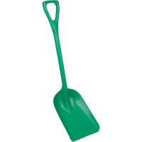 Safety Shovels - Hygienic Shovels (One-Piece), 10" x 14" Blade, 38" Length, Plastic, Green SAL459 | King Materials Handling