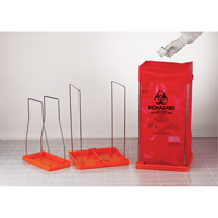Clavies<sup>®</sup> Biohazard Bag Holders, Bio-Hazard, 14" L x 14" W SAM058 | King Materials Handling