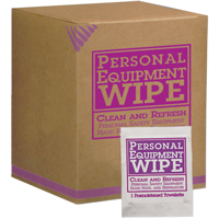 Personal Equipment Wipes, 100 Wipes, 8-3/16" x 5-1/4" SAY553 | King Materials Handling