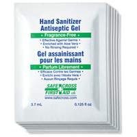 Hand Sanitizer Gel, 3.7 ml, Packet, 67.5% Alcohol SEE683 | King Materials Handling
