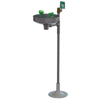Eye/Face Wash Station with Stainless Bowl, Pedestal Installation, Stainless Steel Bowl SFV156 | King Materials Handling
