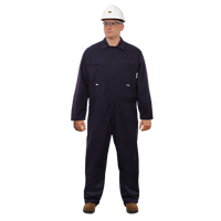 UltraSoft<sup>®</sup> Arc Flash & FR Coveralls, Size 46, Navy Blue, 12.4 cal/cm2 SGC558 | King Materials Handling