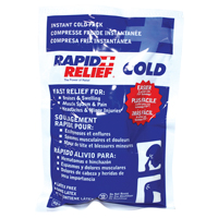 Rapid Relief<sup>®</sup> Instant Chill Pack, Cold, Single Use, 6" x 9" SGC724 | King Materials Handling