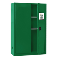 Pesticide Storage Cabinet, 45 gal., 65" H x 43" W x 18" D SGD361 | King Materials Handling
