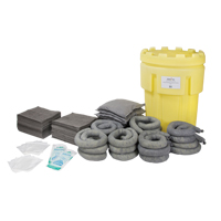 Spill Kit, Universal, Salvage Drum, 95 US gal. Absorbancy SGD801 | King Materials Handling