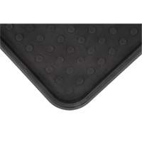 Boot Tray, Plastic, Black, 25" L x 14" W SGH285 | King Materials Handling