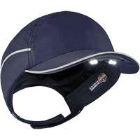 Skullerz<sup>®</sup> 8965 Lightweight Bump Cap Hat with LED Lighting, Navy Blue SGQ309 | King Materials Handling