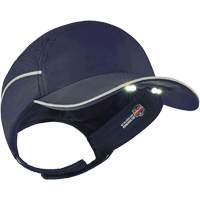 Skullerz<sup>®</sup> 8965 Lightweight Bump Cap Hat with LED Lighting, Navy Blue SGQ310 | King Materials Handling