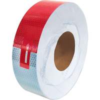 Conspicuity Tape, 2" W x 150' L, Red & White SGU270 | King Materials Handling
