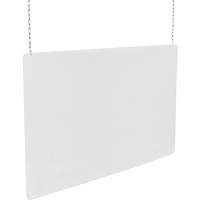 Ceiling Mounted Safety Shield, 24" W x 32" H SGU442 | King Materials Handling